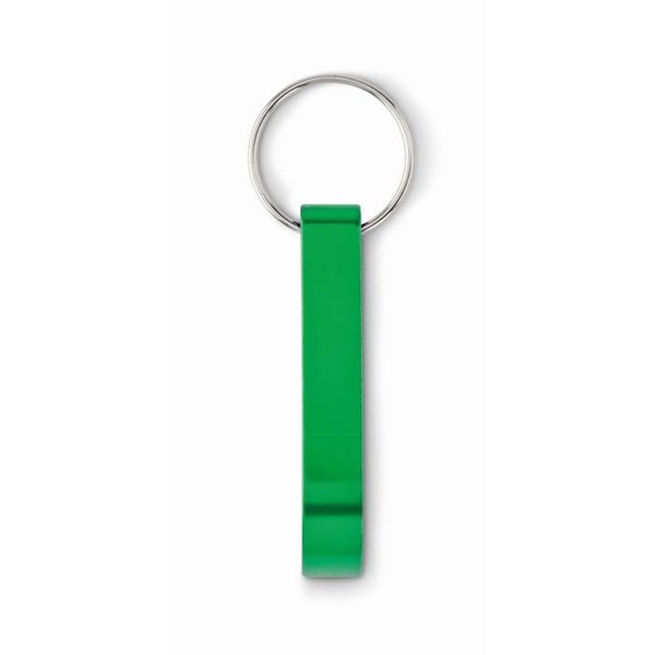 Obrázky: Zelená kľúčenka / otvárač z recyklovaného hliníka, Obrázok 4
