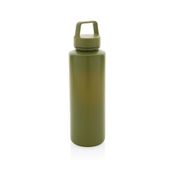 Obrázky: Fľaša na vodu s madlom z RPP 500 ml zelená