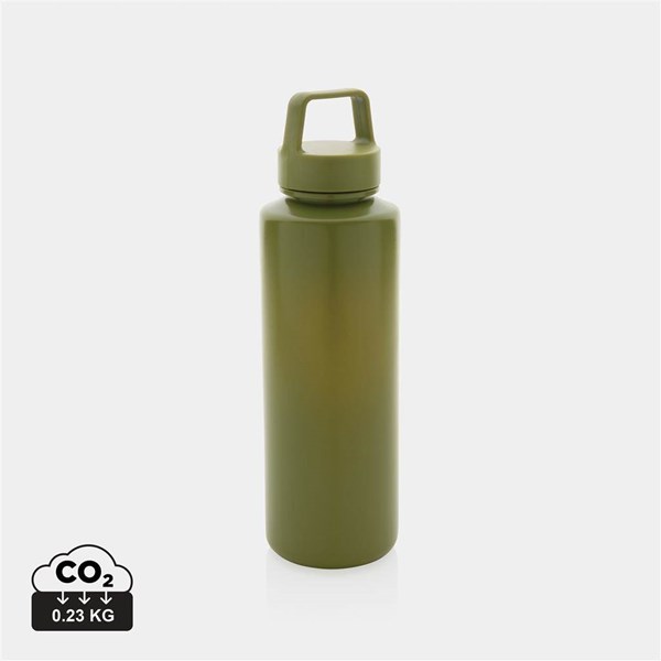 Obrázky: Fľaša na vodu s madlom z RPP 500 ml zelená, Obrázok 5