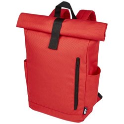 Obrázky: Červený GRS RPET vodoodolný ruksak 18 l