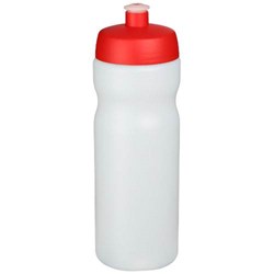 Obrázky: Športová fľaša 650 ml, priesvitná, červené viečko