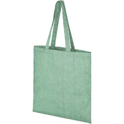 Obrázky: Zelená taška z recyklovanej  bavlny 150 g/m²