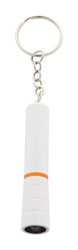 Zobrazit detaily pro Biela plastová mini LED baterka, oranžový krúžok Obrázky: Biela plastová mini LED baterka, oranžový krúžok
