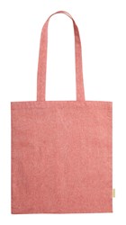 Obrázky: Nákupná taška z recykl. bavlny 120g, červená