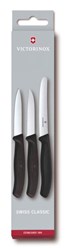 Zobrazit detaily pro Sada troch čiernych nožov VICTORINOX v krabičke Obrázky: Sada troch čiernych nožov VICTORINOX v krabičke