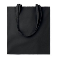 Obrázky: Čierna nákup. taška,dlhé uši, BIO BA 180 gr/m²