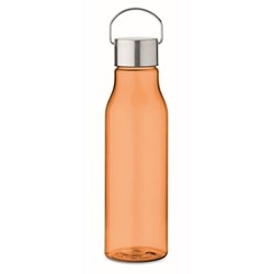Obrázky: Oranžová fľaša z RPET 600 ml s nerez.viečkom