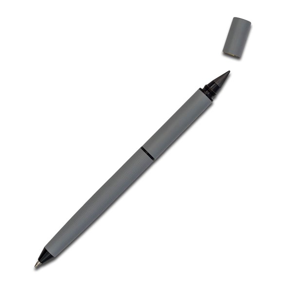 Obrázky: 2v1 nekonečná ceruzka a guličk. pero, šedá, Obrázok 2