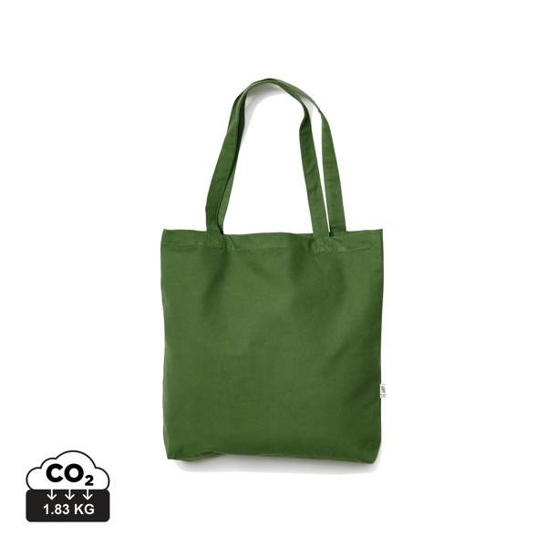Obrázky: Zelená plátená taška VINGA, bavlna 350 g/m2, Obrázok 5