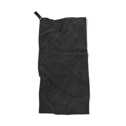 Obrázky: Čierny športový uterák VINGA z GRS RPET 40x80cm