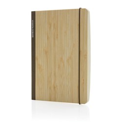 Obrázky: Hnedý zápisník Scribe A5,mäkký bambusový obal