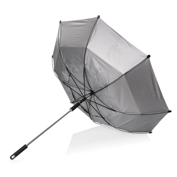 Obrázky: Čierny vetruodolný dáždnik Hurricane z RPET AWARE™, Obrázok 3