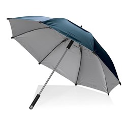 Obrázky: Modrý vetruodolný dáždnik Hurricane z RPET AWARE™