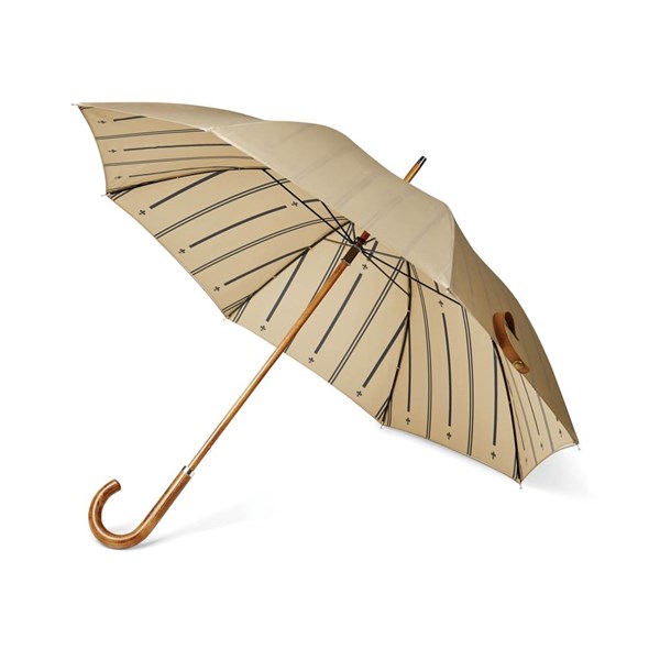 Obrázky: Béžový dvojvrstvový dáždnik VINGA Bosler z RPET, Obrázok 6