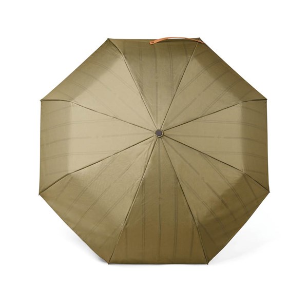 Obrázky: Khaki dvojvrstvový dáždnik VINGA Bosler z RPET, Obrázok 2