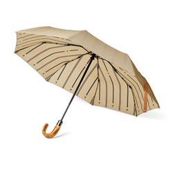 Obrázky: Béžový dvojvrstvový dáždnik VINGA Bosler z RPET