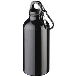 Obrázky: Čierna fľaša Oregon, recykl. hliník hliník, 400 ml