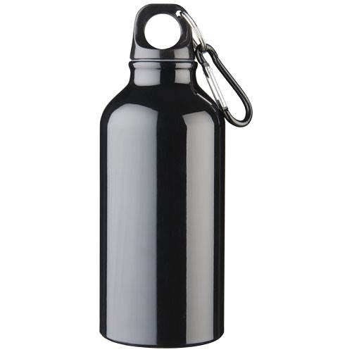 Obrázky: Čierna fľaša Oregon, recykl. hliník hliník, 400 ml, Obrázok 3