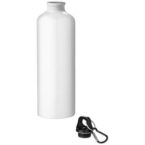 Obrázky: Biela fľaša Oregon, recykl. hliník, 770 ml, Obrázok 2