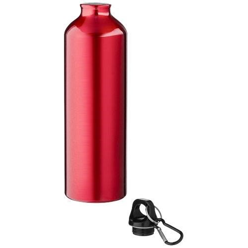 Obrázky: Červená fľaša Oregon, recykl. hliník, 770 ml, Obrázok 2