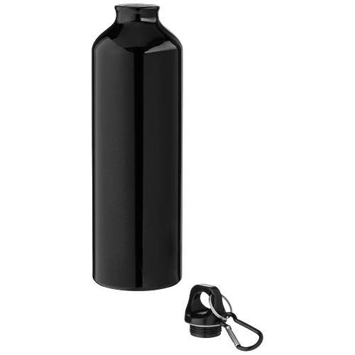 Obrázky: Čierna fľaša Oregon, recykl. hliník, 770 ml, Obrázok 2