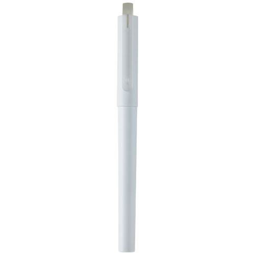 Obrázky: Mauna recyklované PET gélové guličkové pero, biele, Obrázok 3