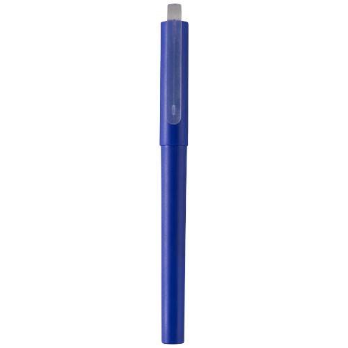 Obrázky: Mauna recyklované PET gélové guličkové pero, modré, Obrázok 3