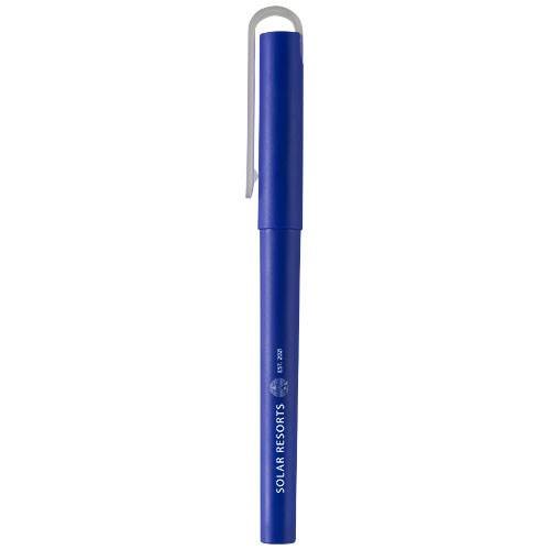 Obrázky: Mauna recyklované PET gélové guličkové pero, modré, Obrázok 6