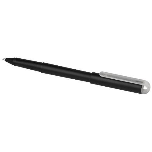 Obrázky: Mauna recyklované PET gélové guličkové pero,čierne, Obrázok 2