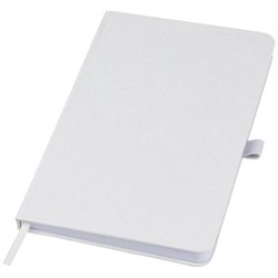 Obrázky: Zápisník s pevnou obálkou, drvený papier, biely