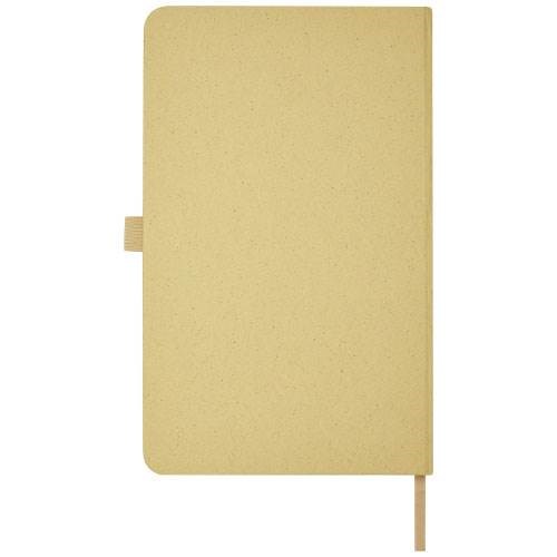 Obrázky: Zápisník s pevnou obálkou, drvený papier, béžový, Obrázok 2