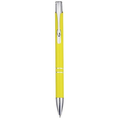Obrázky: Guličkové pero Moneta, recykl. hliník, žlté, Obrázok 4