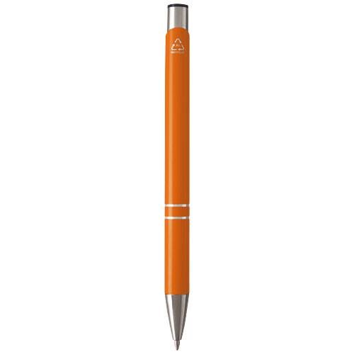 Obrázky: Guličkové pero Moneta, recykl. hliník, oranžové, Obrázok 2
