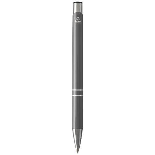 Obrázky: Guličkové pero Moneta, recykl. hliník, šedé, Obrázok 2