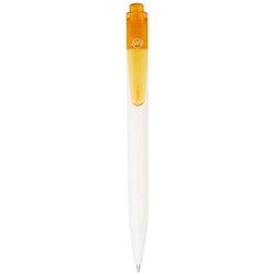 Obrázky: Oranžovo-biele gul.pero z plastu recykl. z oceánu