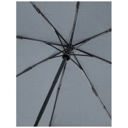 Obrázky: Automatický skladací dáždnik, rec. PET, šedý, Obrázok 3