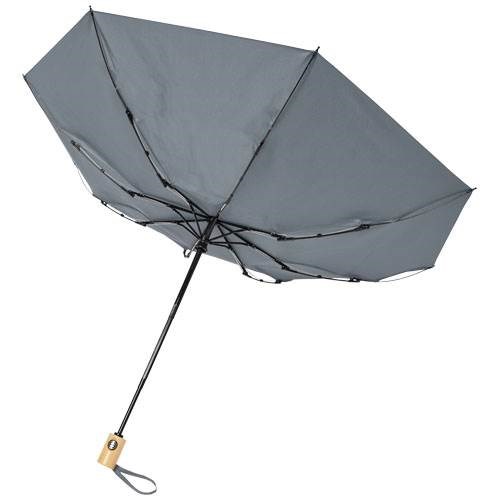 Obrázky: Automatický skladací dáždnik, rec. PET, šedý, Obrázok 4