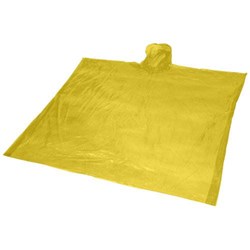 Obrázky: Žlté jednorazové pončo do dažďa z rec.plastu