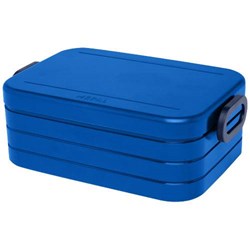 Obrázky: Stredný plastový obedový box kráľovsky modrý