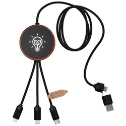 Zobrazit detaily pro Kábel 5v1 z rPET, svietiace logo a 10 W nabíjaním Obrázky: Kábel 5v1 z rPET, svietiace logo a 10 W nabíjaním