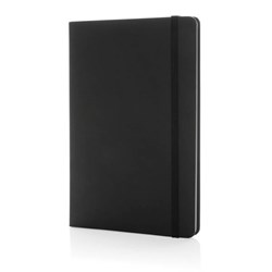 Obrázky: Čierny zápisník s kraftovým obalom A5 Craftstone