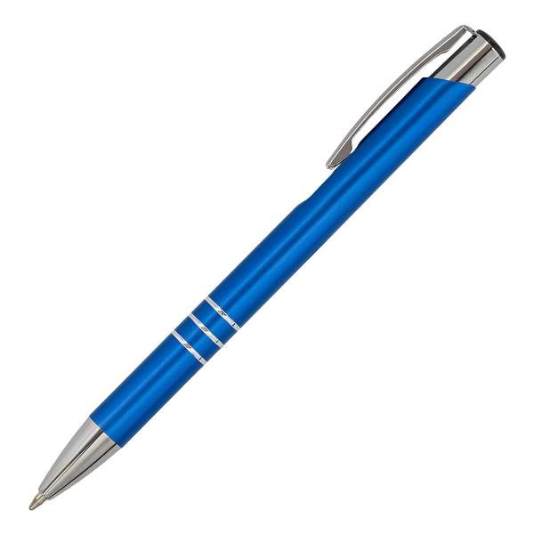 Obrázky: Hliníkové guličkové pero, modrá, Obrázok 2