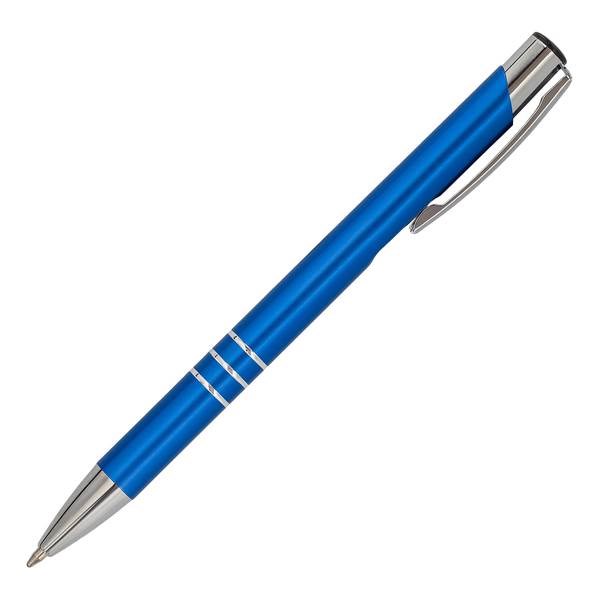 Obrázky: Hliníkové guličkové pero, modrá, Obrázok 3