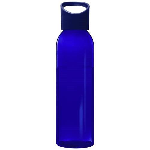 Obrázky: Modrá transpar. 650ml fľaša z recyklovaného plastu, Obrázok 2