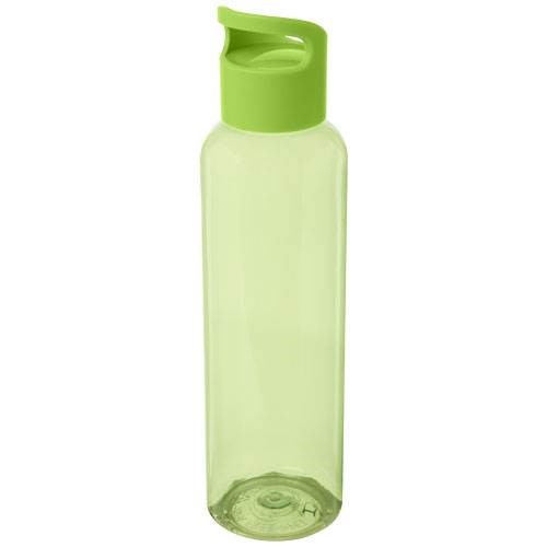 Obrázky: Zelená transp. 650ml fľaša z recyklovaného plastu, Obrázok 2