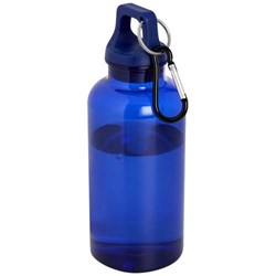 Zobrazit detaily pro Modrá fľaša 400ml s karabínou z RCS plastu Obrázky: Modrá fľaša 400ml s karabínou z RCS plastu
