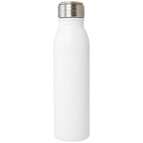 Obrázky: Biela 700ml RSC nerez fľaša s kovovým pútkom, Obrázok 5