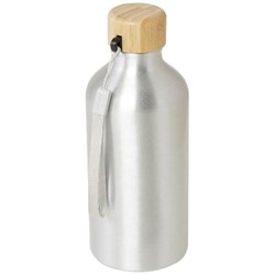 Obrázky: Fľaša na vodu 0,5l RCS hliník, bamb.viečko, pútko