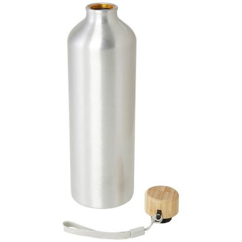 Obrázky: Fľaša na vodu 1 l RSC hliník, bamb. viečko, pútko, Obrázok 2