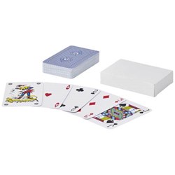 Obrázky: Sada bielych hracích kariet v bielej krabičke